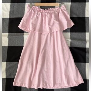 Soft Pink Off-the-Shoulder Dress w/ Pockets Sz 4